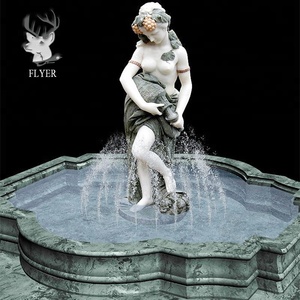 Fontaine d'<span class=keywords><strong>eau</strong></span> en pierre grande taille 3 niveaux, avec statue de cheval sculpté, jardin extérieur - Product Image 6