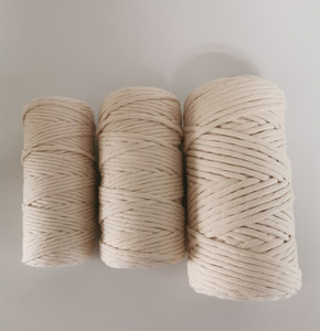 <span class=keywords><strong>Cuerda</strong></span> de macramé de algodón de una sola hebra natural, 3mm, 4mm, <span class=keywords><strong>5mm</strong></span>, a la venta - Product Image 2