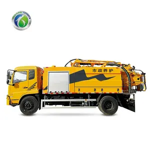 6000L High Pressure Combination Vacuum Jetting Flushing Truck mit Water Jetting Pump