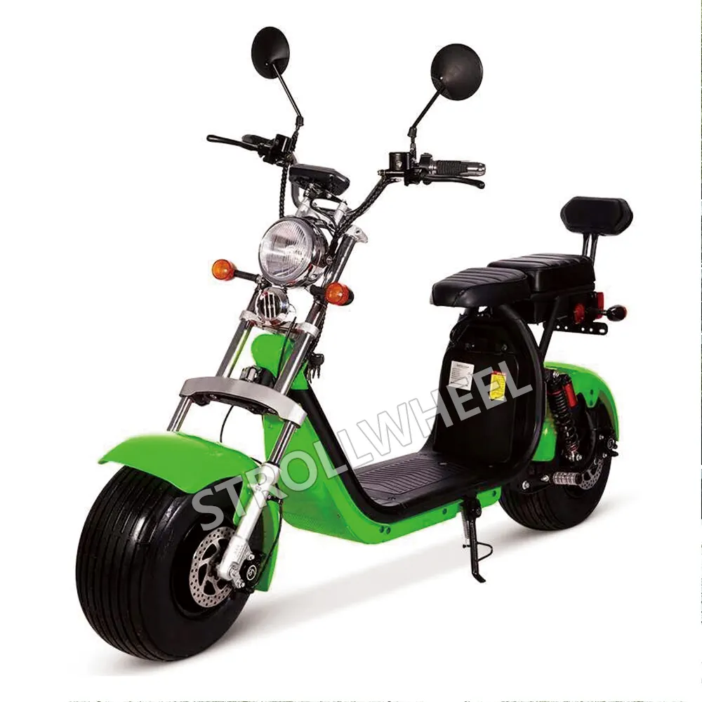 Strollwheel Shansu Merk Citycoco EEC dan COC Ban Gemuk Modis 1500W Model CP-1 Skuter Kota Elektrik Dewasa