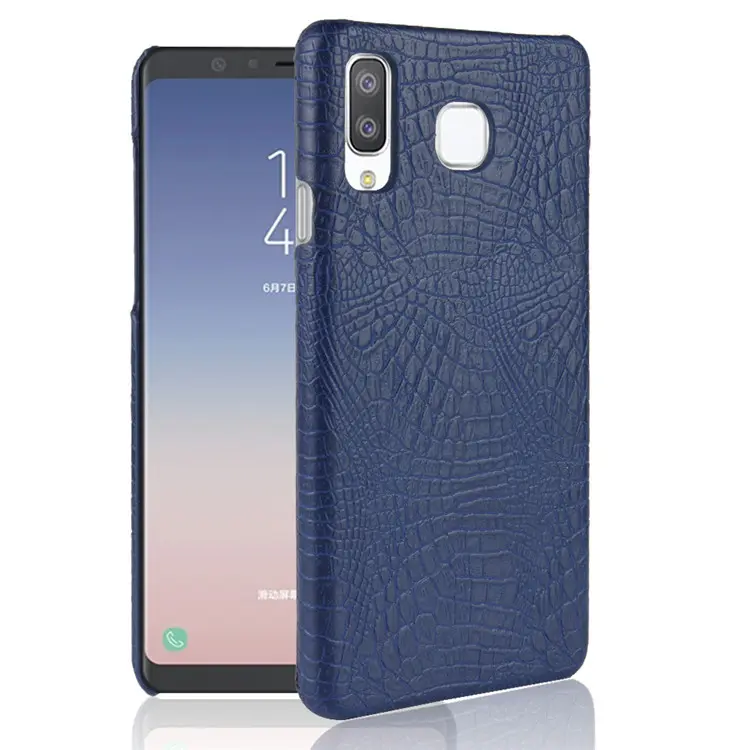 Krokodil Muster Pc Telefon Fall Für Samsung Galaxy A8 Stern, pc Ledertasche Für Samsung Galaxy A9 Stern Mit Krokodil Fase