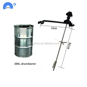 Material pneumatic mixer and stirrer in 200L drum barrel