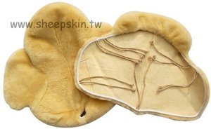 <span class=keywords><strong>Selle</strong></span> d'équitation réglable, housse en peau de mouton - Product Image 2