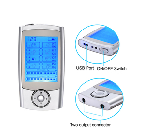 Electroestimulador para alivio del dolor, electroestimulador de baja frecuencia con cable e-stim TENS EMS para atletas