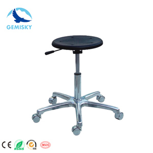 Cadeira ajustável de couro de pu, antiestática, escritório, banheiro de laboratório com descanso para pé, cadeira de sala de limpeza <span class=keywords><strong>esd</strong></span> para laboratório