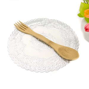 2 in 1 Cucchiaio Forchetta Sporks Bambù <span class=keywords><strong>Spork</strong></span> <span class=keywords><strong>Spork</strong></span> Forchetta e Un Cucchiaio Lato da Un Lato Da Sposa