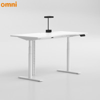 Table de bureau mobile pour enfants, réglable en hauteur, certifiée BIFMA, avec deux moteurs, trois niveaux, deux pieds en métal