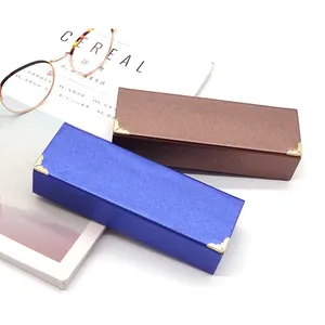 Luxury leather sunglasses packaging heat transfer printing eyeglasses case