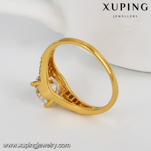14076 xuping koperlegering Dubai 24 k vergulde engagement <span class=keywords><strong>diamond</strong></span> ring - Product Image 4