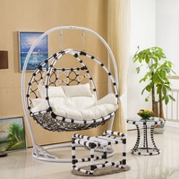 Fauteuil suspendu en rotin d'extérieur pas cher, deux places, panier en osier pour adultes, chaise suspendue en forme d'œuf pour le jardin