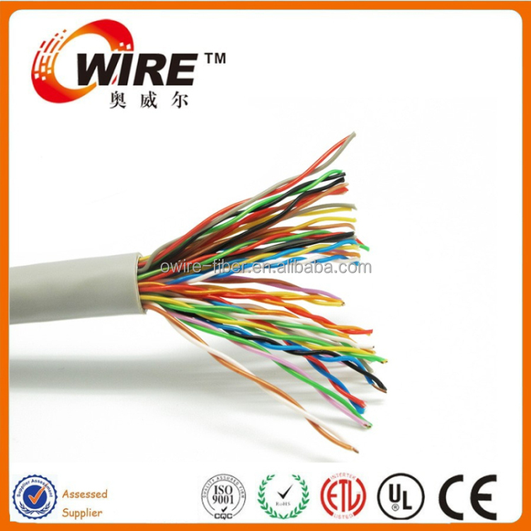 Haute Qualité Chat Cat3 CAT5 Cat6 UTP Lan Câble 25 paires 50 paires 100 paires de Chine