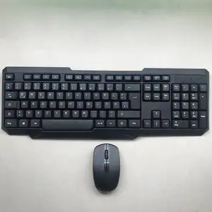 Factory 2.4G OEM wireless keyboard and mouse combo set layout coloured special offer desktop laptop wireless keyboard and mouse