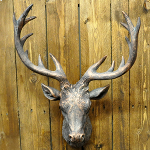 Cabeza de Toro de Metal Bronce en Oferta para Decoración del Hogar - Product Image 2