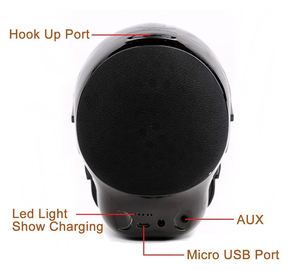 Nuovo arrivo 2018 prodotti unici wireless skull speaker altoparlante Bluetooth bass testa del cranio per i regali di halloween - Product Image 3