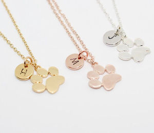 <span class=keywords><strong>Collar</strong></span> con estampado <span class=keywords><strong>de</strong></span> pata <span class=keywords><strong>de</strong></span> perro, gato, amante, mascota, letras personalizadas, nuevo diseño - Product Image 5