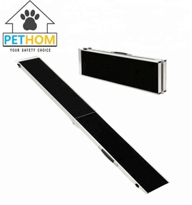 टिकाऊ एल्यूमीनियम पोर्टेबल हल्के पालतू रैंप Telescoping कुत्ते रैंप - Product Image 4