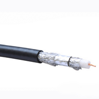 Cable Coaxial RG6/RG59 de 75 Ohmios de Fábrica, Cable de Comunicación Delgado y Flexible para Diversas Aplicaciones