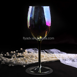 Copas <span class=keywords><strong>de</strong></span> <span class=keywords><strong>Vino</strong></span> <span class=keywords><strong>de</strong></span> Lujo <span class=keywords><strong>de</strong></span> Color Rojo al por Mayor, Copas <span class=keywords><strong>de</strong></span> <span class=keywords><strong>Vino</strong></span> con Brillo Dorado, Cristalería Artesanal para Bodas, Fiestas, Eventos, Decoración del Hogar - Product Image 2