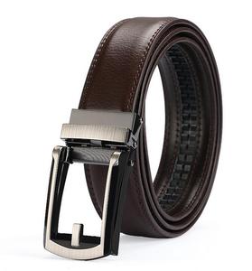 <span class=keywords><strong>Ceinture</strong></span> en cuir pour <span class=keywords><strong>homme</strong></span> de qualité supérieure, personnalisable, réversible, durable, réglable, avec boucle automatique en alliage, noir et marron - Product Image 2