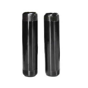 10cm length 3/4" Male Thread black iron pipe for DIY furniture