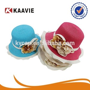 <span class=keywords><strong>el</strong></span> verano con la raya de ala corta strohhut de paja sombrero - Product Image 5