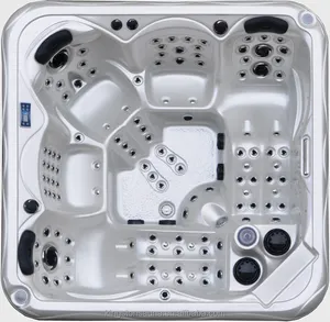 뜨거운 판매 128 제트 5 사람 저렴한 스파 온수 욕조 월풀 야외 가구 스파 욕조 (KGT-JCS-65)