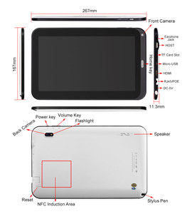 10.1 pollice NFC 2.0 + 5.0 <span class=keywords><strong>mp</strong></span> tablet pc 10 pollice POE RJ45 grande tablet pc porta usb 6000 mAh grande Batteria NFC - Product Image 1