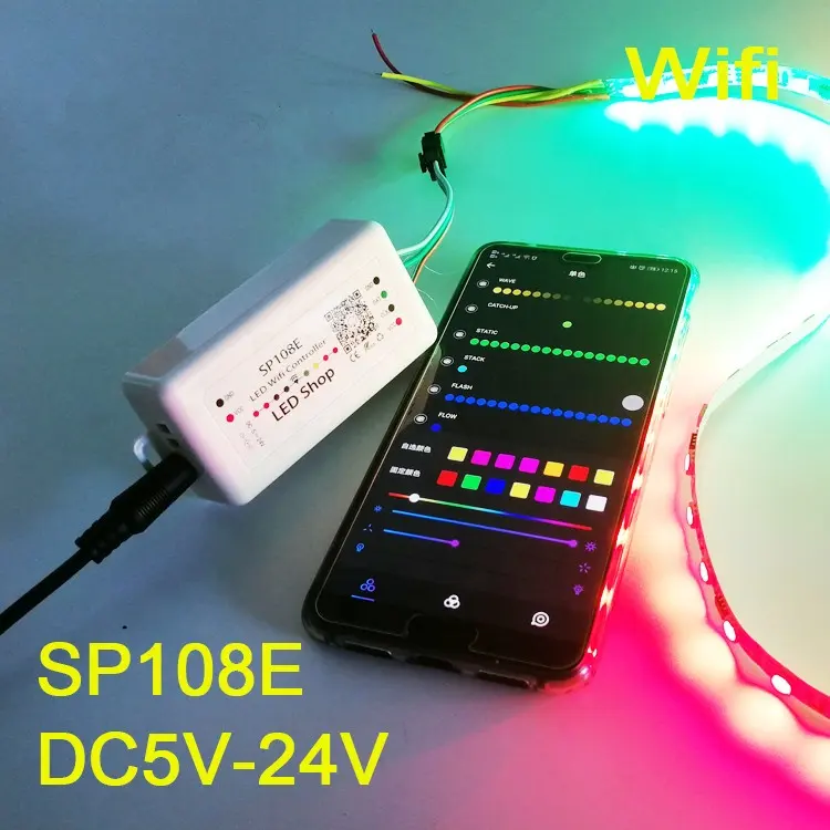 Mini dmx 512 wifi RGBW smart LED Controller Voor Digitale Adresseerbare RGB LED Pixels Strip