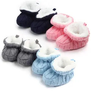 Nieuwe collectie winter haak baby schoenen pasgeboren schoenen