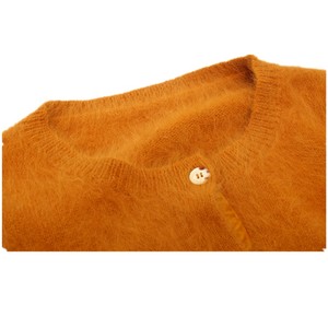 Pelliccia Giallo di Lana Angora Maglione di Lavoro A <span class=keywords><strong>Maglia</strong></span> per la <span class=keywords><strong>Donna</strong></span> Cardigan Del Computer Manica Lavorato A <span class=keywords><strong>Maglia</strong></span> Autunno Inverno Casual Regular 1 Poli Sacchetto - Product Image 4