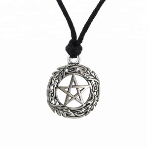 Bán Buôn Moq Nhỏ Tùy Chỉnh Các Ngôi Sao Năm Cánh Mặt Dây Chuyền Charms Với Liên Kết Chuỗi Vòng Cổ Pentacle Jewelry - Product Image 4