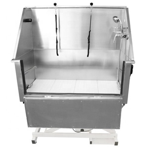 बिजली लिफ्ट व्यावसायिक पालतू कुत्ता स्टेनलेस स्टील स्नान टब H-105E - Product Image 3