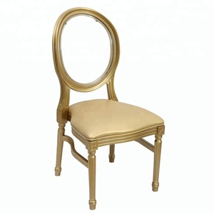 Chaise de mariage avec pied en plastique, <span class=keywords><strong>siège</strong></span> à dossier acrylique, style <span class=keywords><strong>louis</strong></span> <span class=keywords><strong>xv</strong></span> - Product Image 2