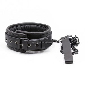 Menottes, attaches de cheville et collier en cuir de vache noir véritable, éponge de mouton, BDSM, <span class=keywords><strong>esclave</strong></span> sexy, fétiche, bondage, haute qualité - Product Image 6