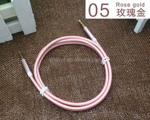 2เมตรรถ <span class=keywords><strong>Aux</strong></span> <span class=keywords><strong>สาย</strong></span>ร้อนขายโลหะที่มีสีสันถักไนล่อน3.5มิลลิเมตรสายสัญญาณเสียง,ชายกับชาย <span class=keywords><strong>Aux</strong></span> <span class=keywords><strong>สาย</strong></span> - Product Image 6