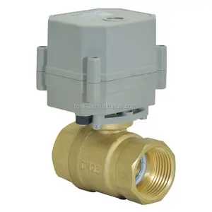 2 Way Valve Tonhe 2 -way DN25 AC230V/DC24V Brass Electric Motorized Control Water Ball Valve For Fan Coil