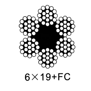 6x19FCスチールケーブルロープを持ち上げるエレベーター用の8mm亜鉛メッキ鋼線ロープ - Product Image 3