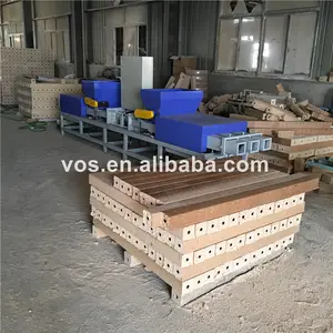 hot press wood chips sawdust shaving pallet feet block making machine