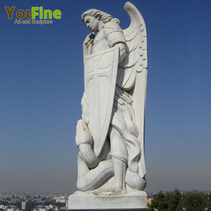 <span class=keywords><strong>Statue</strong></span> d'extérieur de Saint <span class=keywords><strong>Michael</strong></span> <span class=keywords><strong>Michael</strong></span>, décoration en marbre - Product Image 3