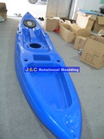 Bateau de pêche rotomoulé, moulage par rotation dans des moules, 2025, moulage rotomoulé, alliage d'aluminium, usinage CNC, rotationnel