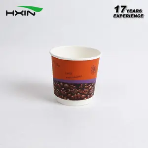 기계 커피 종이컵 주문 로고는 종이컵 8oz 뚜껑을 가진 처분할 수 있는 두 배 벽 종이 커피 잔을 인쇄했습니다