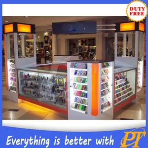Shopping mall cell phone accessories kiosks for mobilephone store design