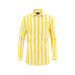 Conception personnalisée Couleur Vive Gros Rayé <span class=keywords><strong>Sexy</strong></span> Or Pan Coupé Printemps Chemise Pour Homme - Product Image 1