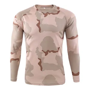 Jungle Camo Men Summer Tactical Outdoor Quick-Dry Hunting Camo Long-Sleeve T-Shirt