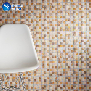 Đầy màu sắc Thường Xuyên Đá Tự Nhiên <span class=keywords><strong>Slate</strong></span> Tường Nghệ Thuật <span class=keywords><strong>Mosaic</strong></span> Mẫu - Product Image 6