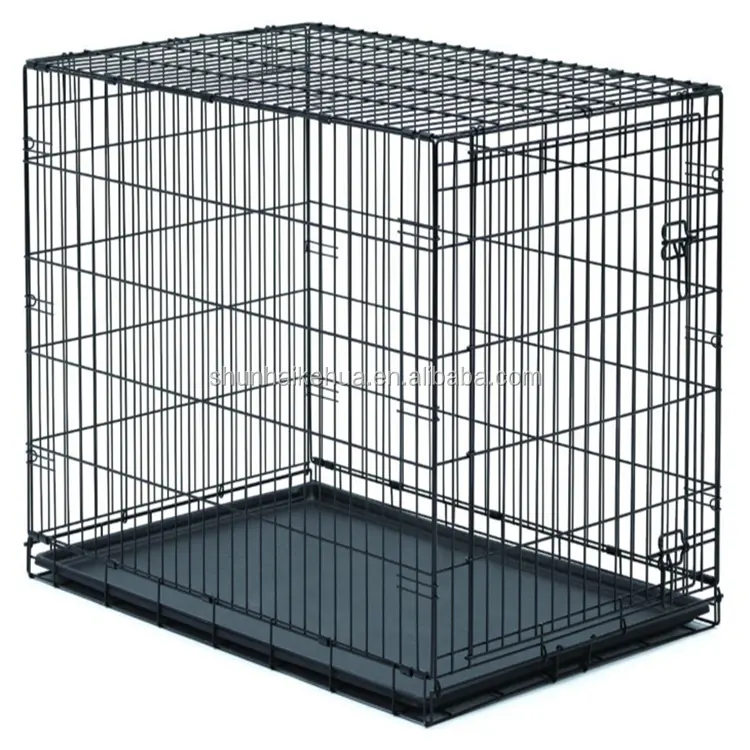 Best quality pet 42" large folding wire pet cages for large dog cat house metal dog crate