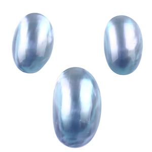 Perlas Mabe al por Mayor en Color <span class=keywords><strong>Gris</strong></span> Plateado - Product Image 1