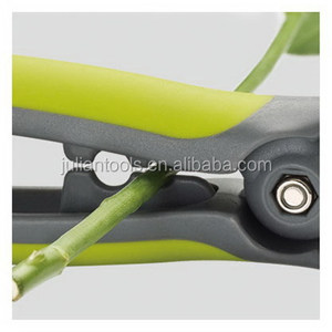 PC-3174-1 215mm jardin coupe ciseaux lame en acier sécateur avec manche en bois pour fruits élagage bricolage métal et plastique outil - Product Image 4