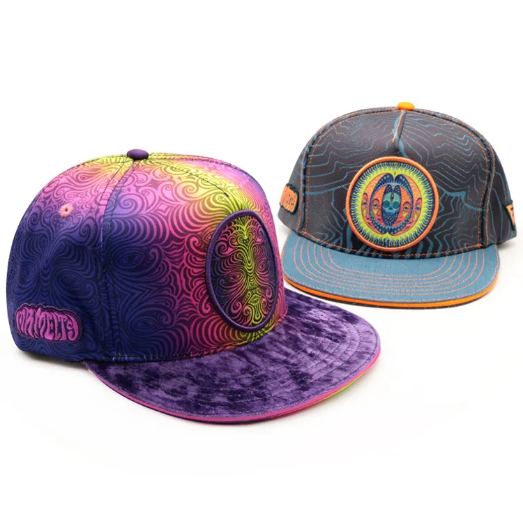 Tampa snapback personalizada da moda de alta qualidade com remendo