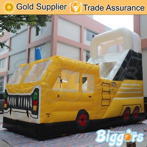 Voiture Thème Gonflable Maison de Rebond Avec Toboggan Pour Party Rentals - Product Image 3